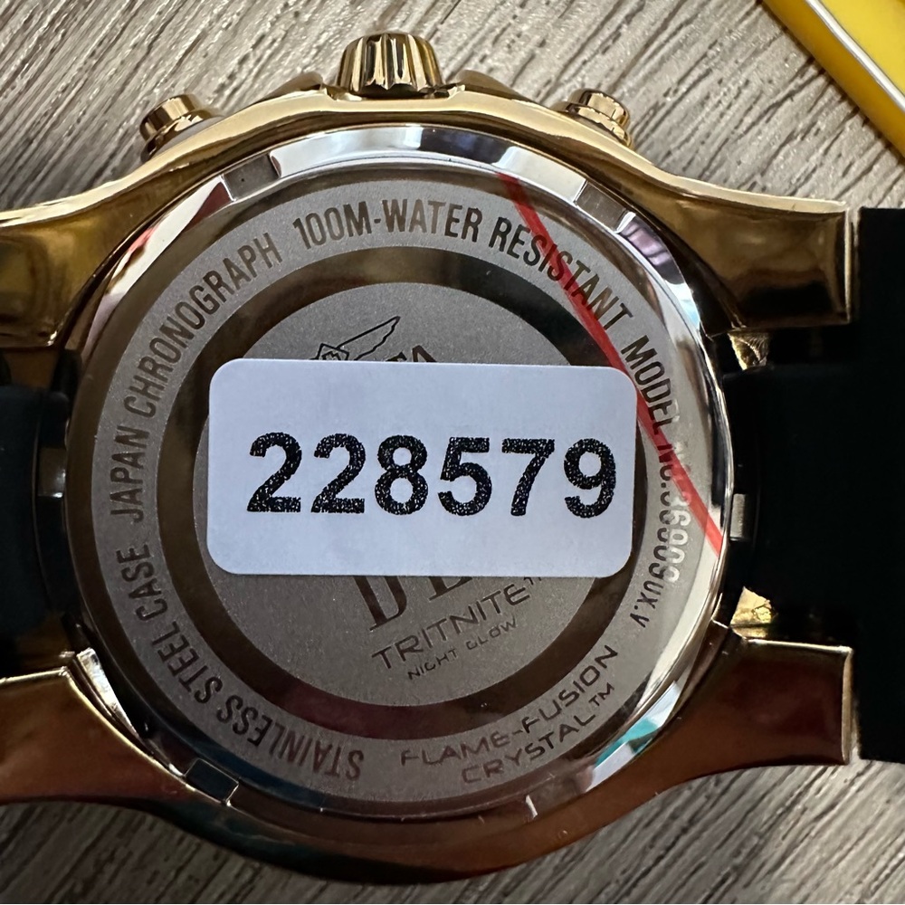 Invicta BLU Women's Watch - 39mm, Gold, Black (36909) - Picture 9 of 10